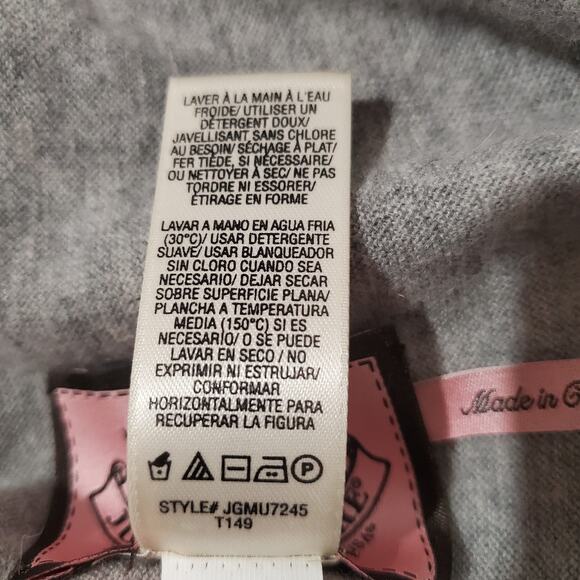 Juicy Couture Vtg Y2K Wool Angora Cashmere Open Waterfall Cardigan Sweater Sz P - Picture 9 of 10